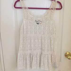 Forever 21 crochet shirt/beach cover up